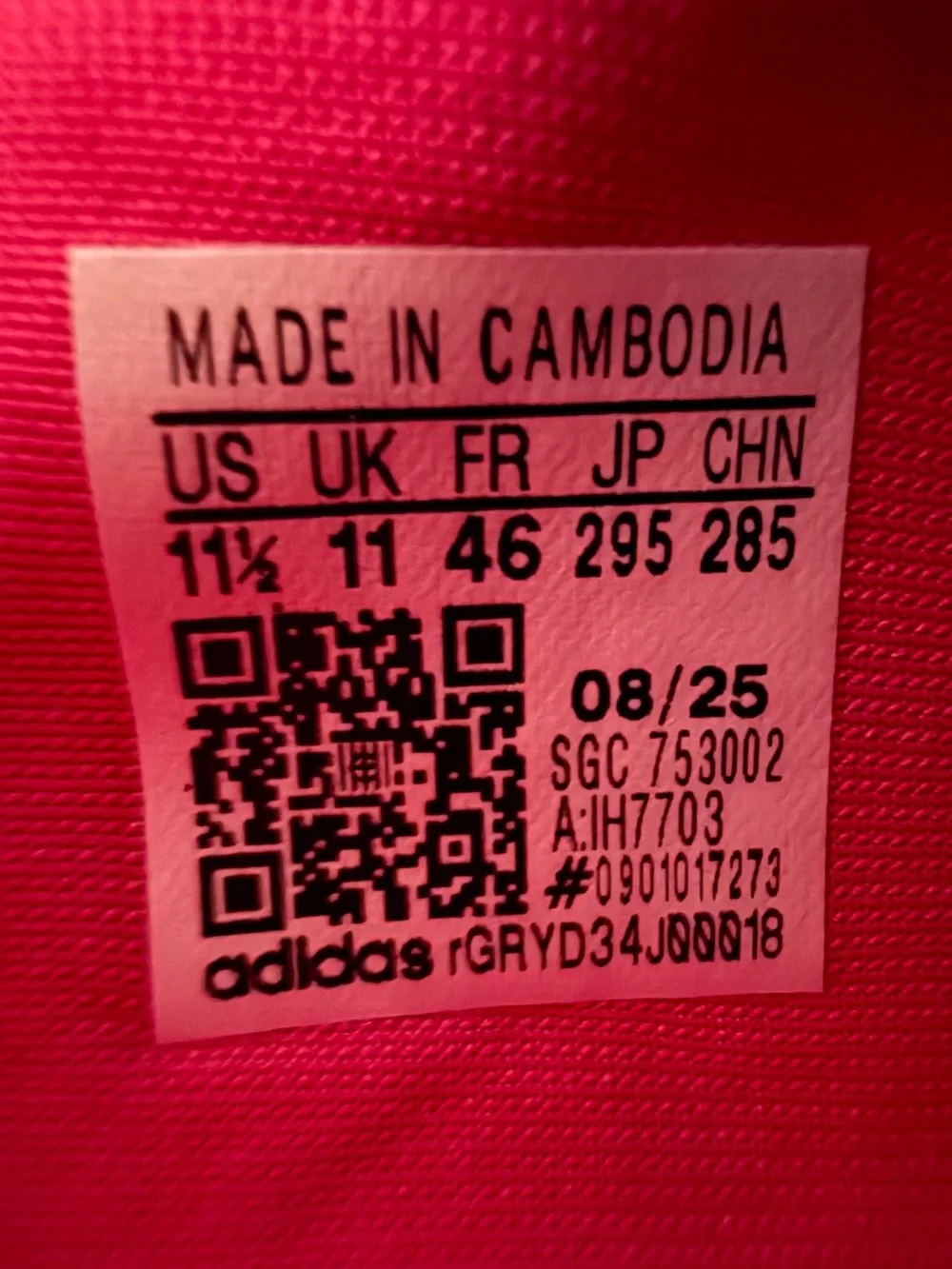 Adidas White Blue Pink Firm-Ground Soccer Cleats